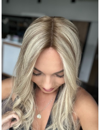 Natalia 04 45 cm z grzywką Hollywood -Mono topper z włosów naturalnych