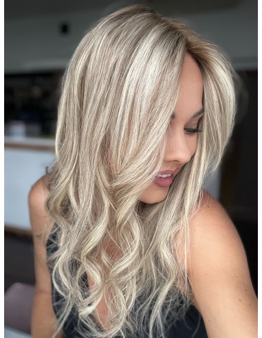 Natalia 04 45 cm z grzywką Hollywood -Mono topper z włosów naturalnych