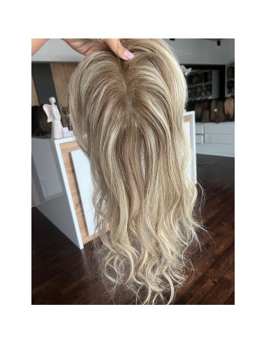 Natalia 04 45 cm z grzywką Hollywood -Mono topper z włosów naturalnych