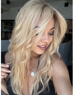 SELENE K14-45CM- BLOND TOPPER Z WŁOSÓW NATURALNYCH 2