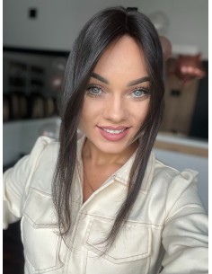 Grzywka/mini topper z włosów naturalnych K1B 40 cm