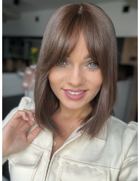 NILA 35 CM Z GRZYWKĄ "M" -PERUKA Z WŁOSÓW NATURALNYCH