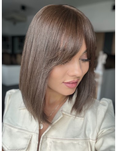 NILA 35 CM Z GRZYWKĄ "M" -PERUKA Z WŁOSÓW NATURALNYCH