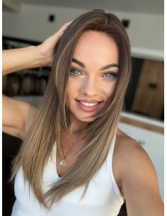 GABI 45-50 CM-TOPPER Z WŁOSÓW NATURALNYCH-PREMIUM