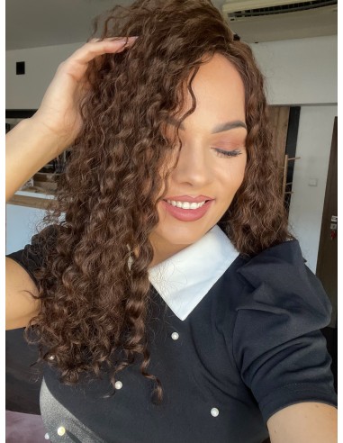 MAYA 45-50 TOPPER Z WŁOSÓW NATURALNYCH  KRĘCONYCH