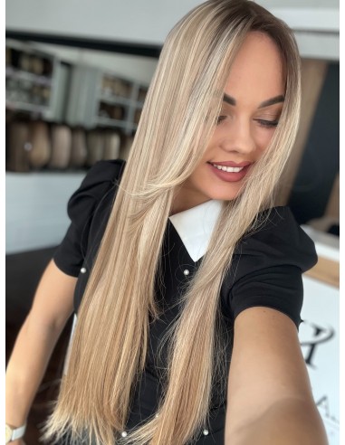 MILENA 70 CM DŁUGI TOPPER Z WŁOSÓW NATURALNYCH  PREMIUM