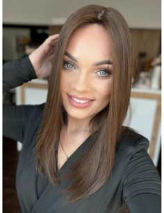 "ANIKA 45 CM" TOPPER Z WŁOSÓW NATURALNYCH