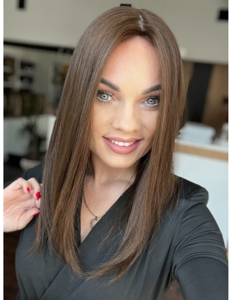 "ANIKA 45 CM" TOPPER Z WŁOSÓW NATURALNYCH