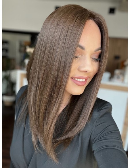 "ANIKA 45 CM" TOPPER Z WŁOSÓW NATURALNYCH