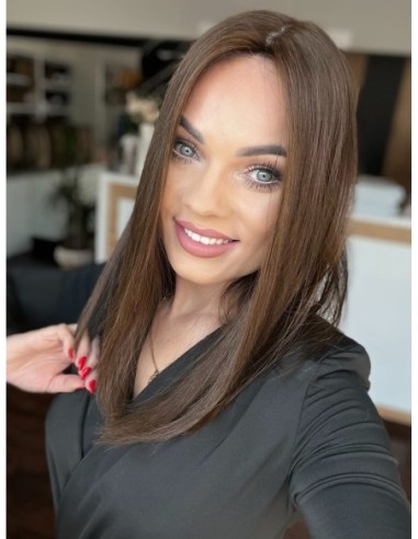 "ANIKA 45 CM" TOPPER Z WŁOSÓW NATURALNYCH