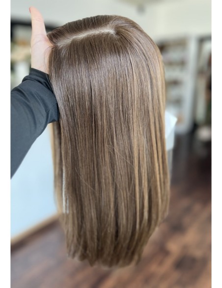 "ANIKA 45 CM" TOPPER Z WŁOSÓW NATURALNYCH