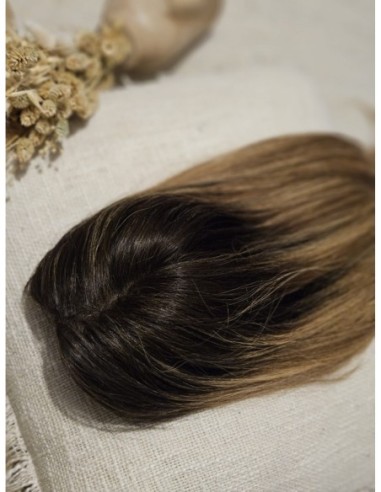 SELENE B8-45CM Z GRZYWKĄ-TOPPER Z WŁOSÓW NATURALNYCH