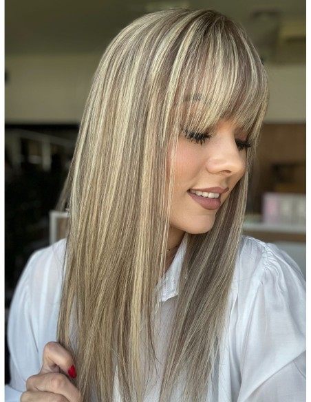 SELENE 8C-45 CM Z GRZYWKĄ-TOPPER Z WŁOSÓW NATURALNYCH