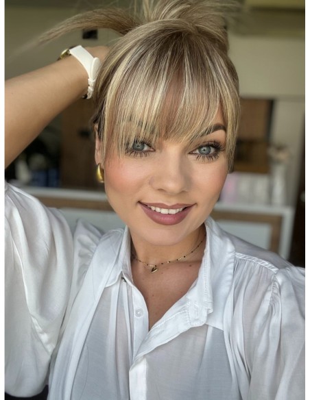 SELENE 8C-45 CM Z GRZYWKĄ-TOPPER Z WŁOSÓW NATURALNYCH