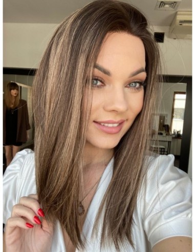 CARIN 40 "S"-PERUKA LACE FRONT Z WŁOSÓW NATURALNYCH