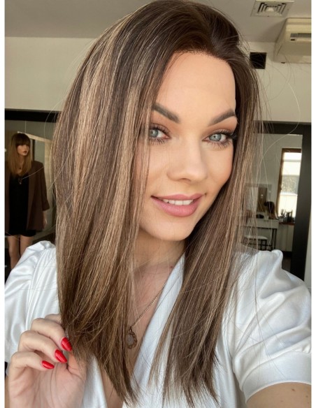 CARIN 40 "S"-PERUKA LACE FRONT Z WŁOSÓW NATURALNYCH