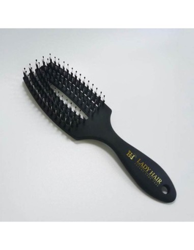 Szczotka  sygnowana do peruk i topperów z włosów naturalnych z włosiem dzika Lady Hair