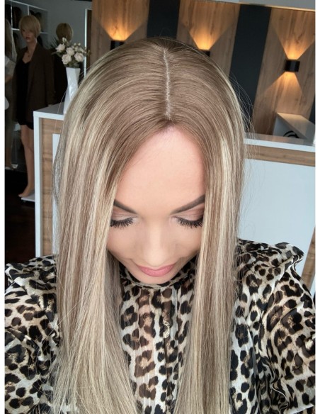 "LILA 50-55 TOPPER Z WŁOSÓW NATURALNYCH