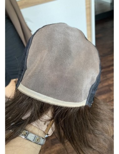 Kris brąz ll - Krótka peruka z włosów naturalnych