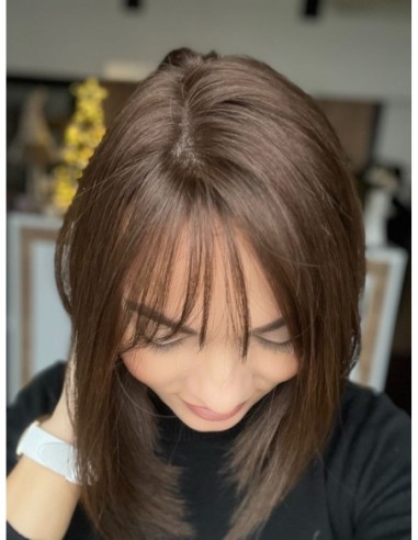 "JONI LONG BOB K4" TOPPER Z WŁOSÓW NATURALNYCH