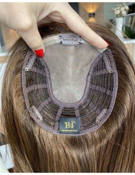 "JONI LONG BOB K4" TOPPER Z WŁOSÓW NATURALNYCH