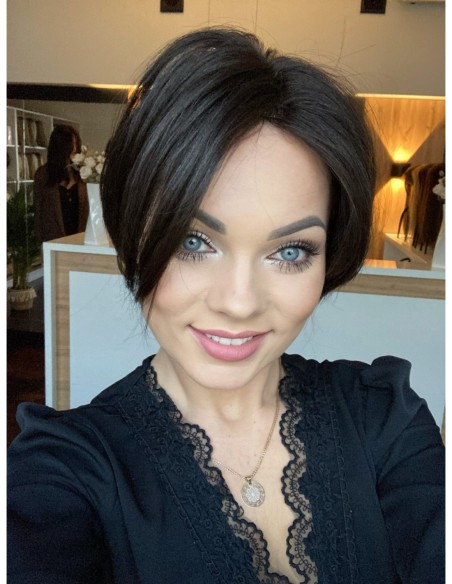 "JONI-25 1B" TOPPER Z WŁOSÓW NATURALNYCH