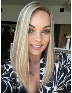 "ANIA  40-45"-TOPPER Z WŁOSÓW NATURALNYCH PREMIUM